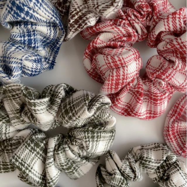 預訂｜Powder Check Scrunchy (5 COLOR)
