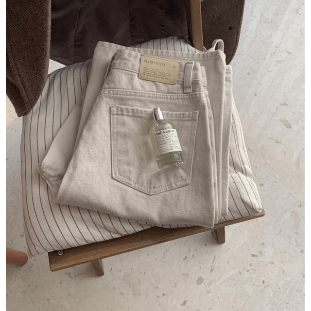 預訂｜SLOWAND 自家製 #SLOWMADE. Today Salt Grey Dying Denim Pants