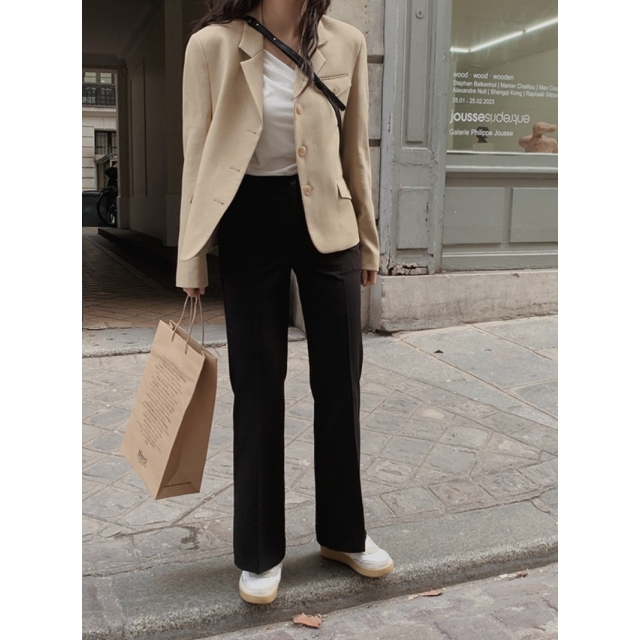 預訂｜SLOWAND 自家製 #SLOWMADE. Semi Boots-cut Slacks (3 COLOR)