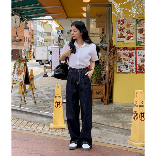 春季預訂｜純色基本短袖襯衫 (CROP / BASIC)