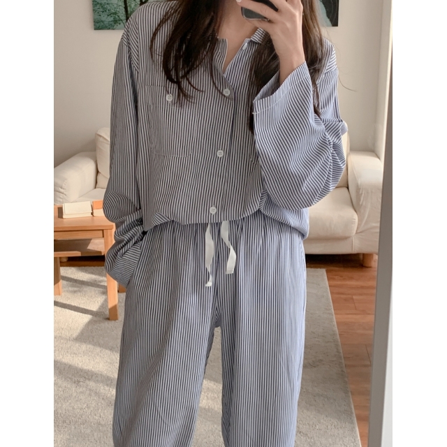 23S/S 預訂｜JUUNEEDU Slower Stripe Pajamas (3 COLOR)