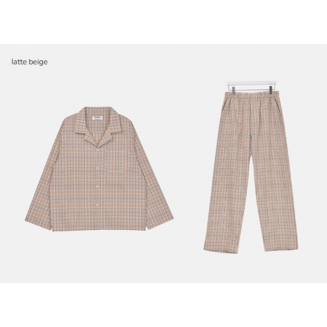 23S/S 預訂｜JUUNEEDU Pound Check Pajamas (3 COLOR)