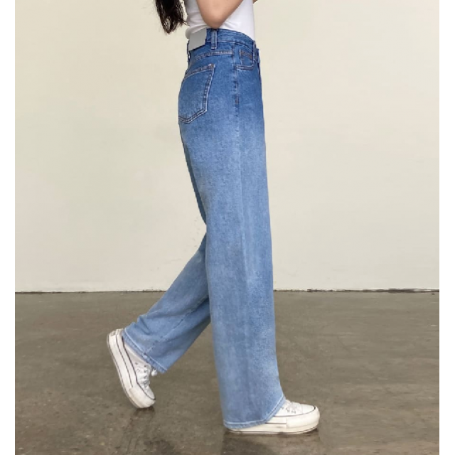 春季預訂｜兩長度！漸變色牛仔長褲 (S-XL)