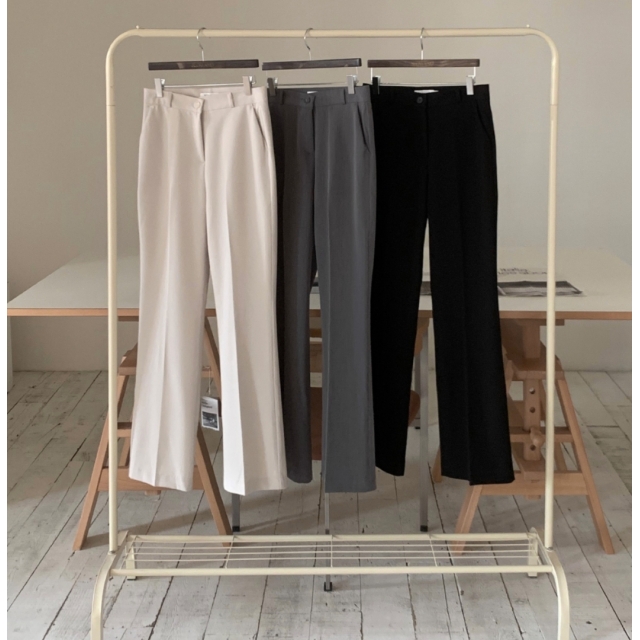 預訂｜SLOWAND 自家製 #SLOWMADE. Semi Boots-cut Slacks (3 COLOR)