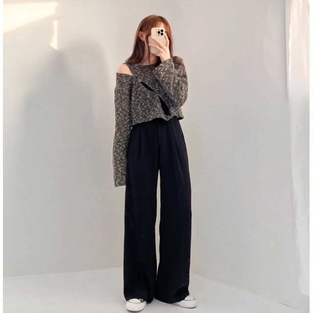 春季預訂|側釦專屬西裝寬褲子 (S-2XL, 3 LENGTH) 春季預訂|側釦專屬西裝寬褲子 (S-2XL, 3 LENGTH)