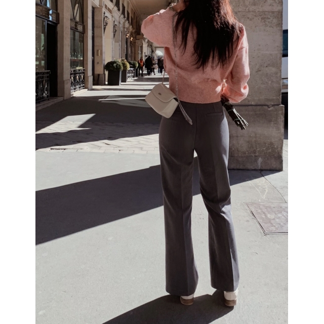 預訂｜SLOWAND 自家製 #SLOWMADE. Semi Boots-cut Slacks (3 COLOR)