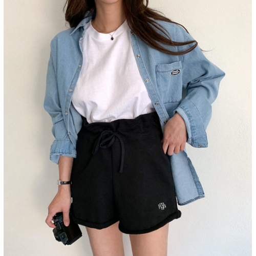 春季預訂｜MUAHMUAH LOGO STITCH TRAINING HALF PANTS