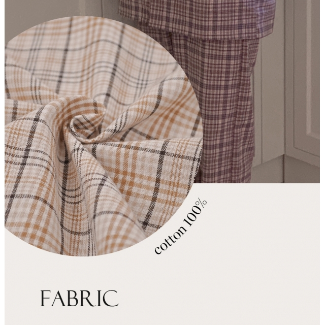 23S/S 預訂｜JUUNEEDU Pound Check Pajamas (3 COLOR)