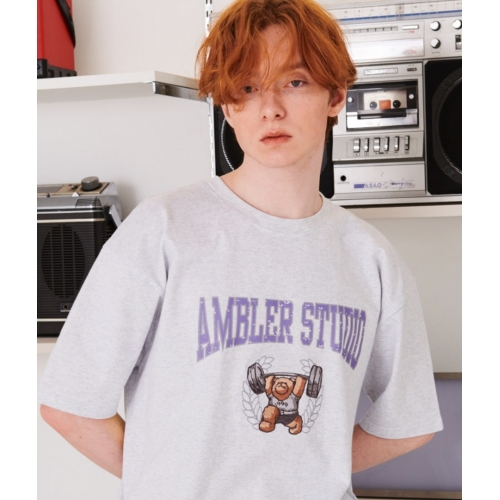 23S/S 預訂｜AMBLER WEIGHT LIFTING BEAR T-SHIRTS