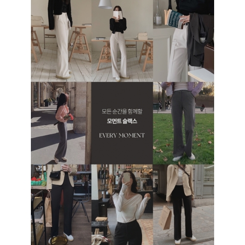 預訂｜SLOWAND 自家製 #SLOWMADE. Semi Boots-cut Slacks (3 COLOR)