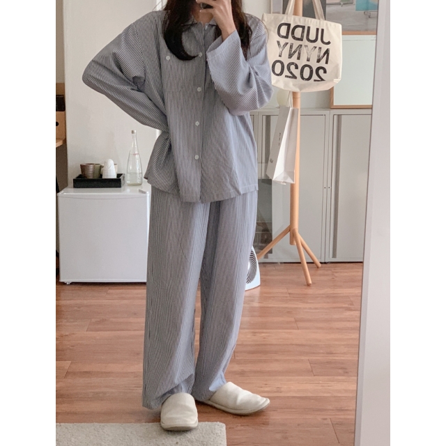 23S/S 預訂｜JUUNEEDU Slower Stripe Pajamas (3 COLOR)
