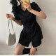 春季預訂｜恤衫修腰短袖連身裙