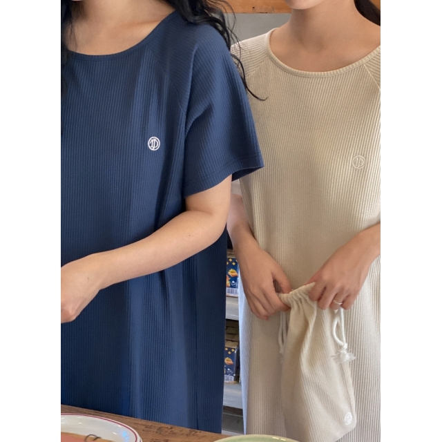 23S/S 預訂｜JUUNEEDU Enough Waffle Dress