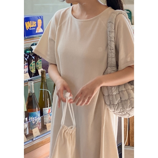 23S/S 預訂｜JUUNEEDU Enough Waffle Dress