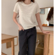 春季預訂｜MUAHMUAH REGULAR WAFFLE HALF T-SHIRT