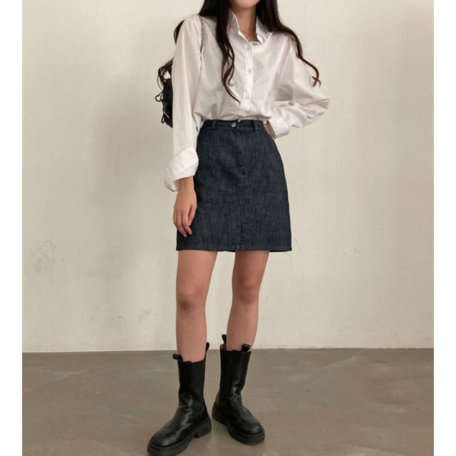 春季預訂|軟身4分牛仔短裙 (S-2XL) 春季預訂|軟身4分牛仔短裙 (S-2XL)