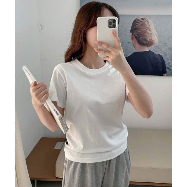 春季預訂|MUAHMUAH COTTON REGULAR FIT HALF T-SHIRT 春季預訂|MUAHMUAH COTTON REGULAR FIT HALF T-SHIRT