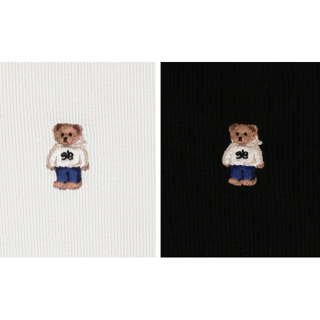 23S/S 預訂｜AMBLER One Bear Crop Collar Zip-up T-shirts