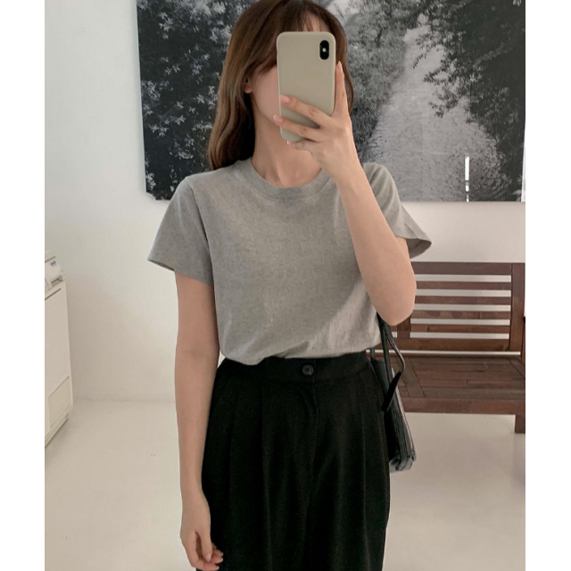 春季預訂|MUAHMUAH COTTON REGULAR FIT HALF T-SHIRT 春季預訂|MUAHMUAH COTTON REGULAR FIT HALF T-SHIRT