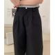 春季預訂|MUAHMUAH WIDE COTTON PINTUCK PANTS 春季預訂|MUAHMUAH WIDE COTTON PINTUCK PANTS