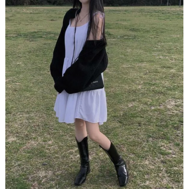 春季預訂｜蝴蝶綁結吊帶背心蛋糕連身裙
