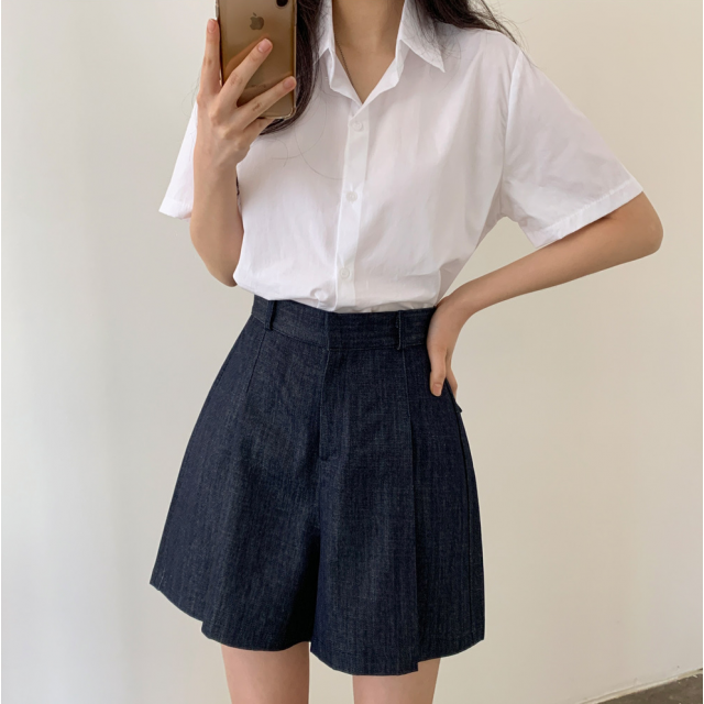 夏季預訂|4分打摺牛仔短褲 夏季預訂|4分打摺牛仔短褲
