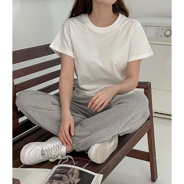 春季預訂|MUAHMUAH COTTON REGULAR FIT HALF T-SHIRT 春季預訂|MUAHMUAH COTTON REGULAR FIT HALF T-SHIRT
