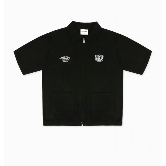 23S/S 預訂｜AMBLER Break Time Collar Zip-up T-shirts