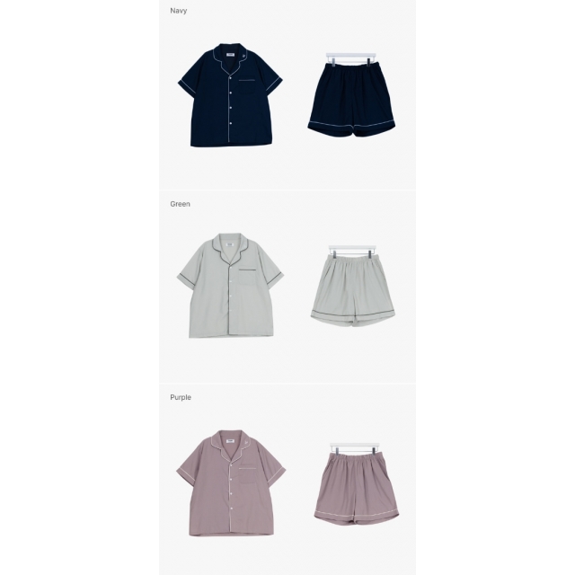 23S/S 預訂｜JUUNEEDU Better Embroidery Pajamas (5 COLOR)