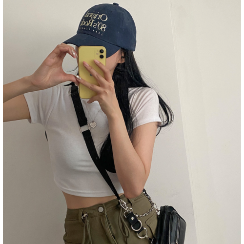 4月回饋優惠❤️現貨｜圓領彈性 CROP TEE 7色