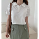 春季預訂|MUAHMUAH COLLAR CROP HALF T-SHIRT 春季預訂|MUAHMUAH COLLAR CROP HALF T-SHIRT
