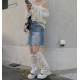 夏季預訂｜撕邊BLUSH牛仔A字短裙