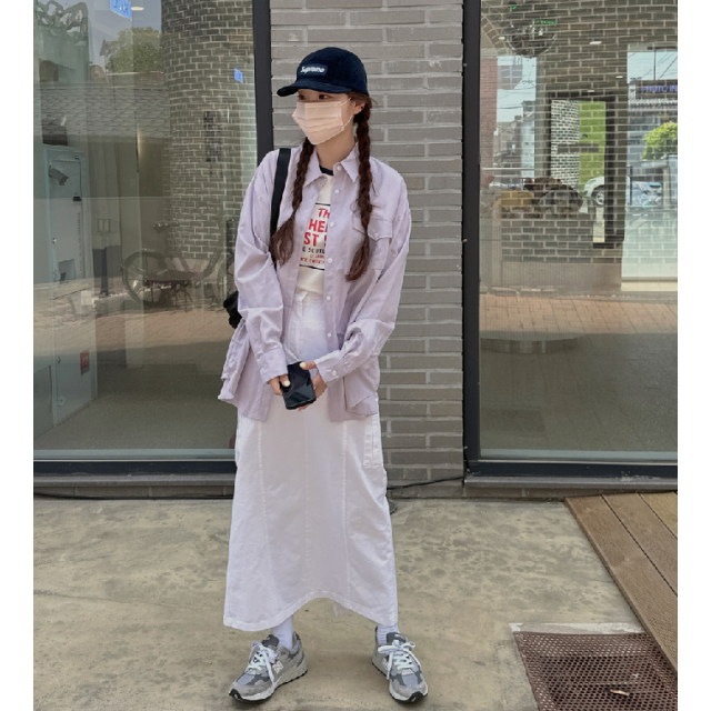 夏季預訂｜單口袋男友風寬鬆恤衫