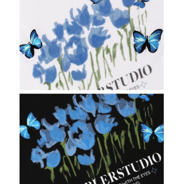 23S/S 現貨|AMBLER BLUE BUTTERFLY T-SHIRTS 23S/S 現貨|AMBLER BLUE BUTTERFLY T-SHIRTS