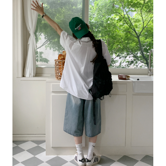 夏季預訂|7分TOMBOY水洗牛仔寛褲 夏季預訂|7分TOMBOY水洗牛仔寛褲