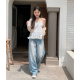 夏季預訂|夏日兩色水洗牛仔寛褲 夏季預訂|夏日兩色水洗牛仔寛褲