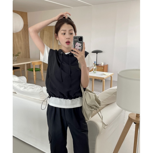 夏季預訂｜MUAHMUAH NYLON HOOD VEST