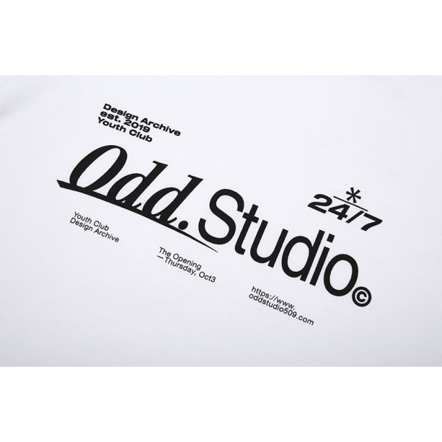 23SS 預訂｜ODD STUDIO SIGNATURE LOGO REGULAR FIT T-SHIRT