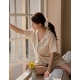 23S/S 預訂｜JUUNEEDU Caramel Dot Cotton Pajamas (3 COLOR)
