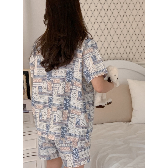 23S/S 預訂｜JUUNEEDU Flower Bend Pajamas (2 COLOR)