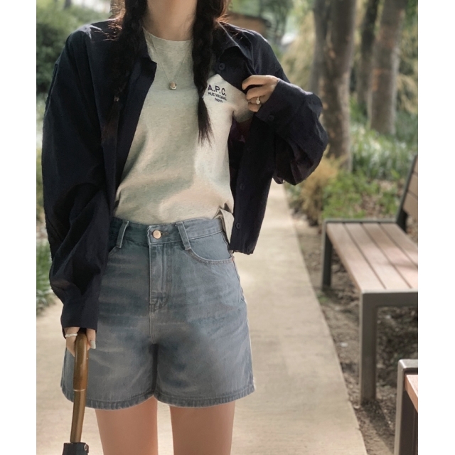 預訂|SLOWAND 自家製 #SLOWMADE. Fog-Blue Shorts 預訂|SLOWAND 自家製 #SLOWMADE. Fog-Blue Shorts