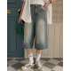 夏季預訂|7分TOMBOY水洗牛仔寛褲 夏季預訂|7分TOMBOY水洗牛仔寛褲
