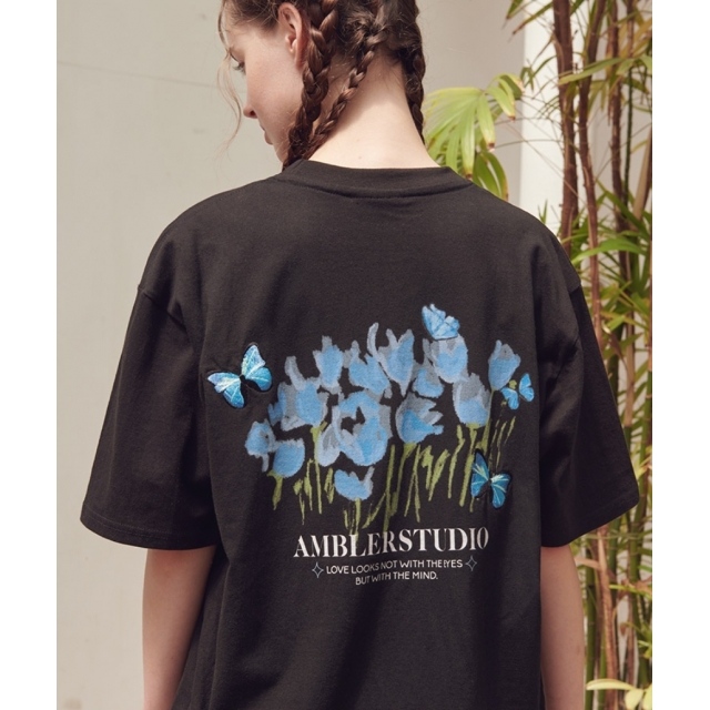 23S/S 現貨|AMBLER BLUE BUTTERFLY T-SHIRTS 23S/S 現貨|AMBLER BLUE BUTTERFLY T-SHIRTS