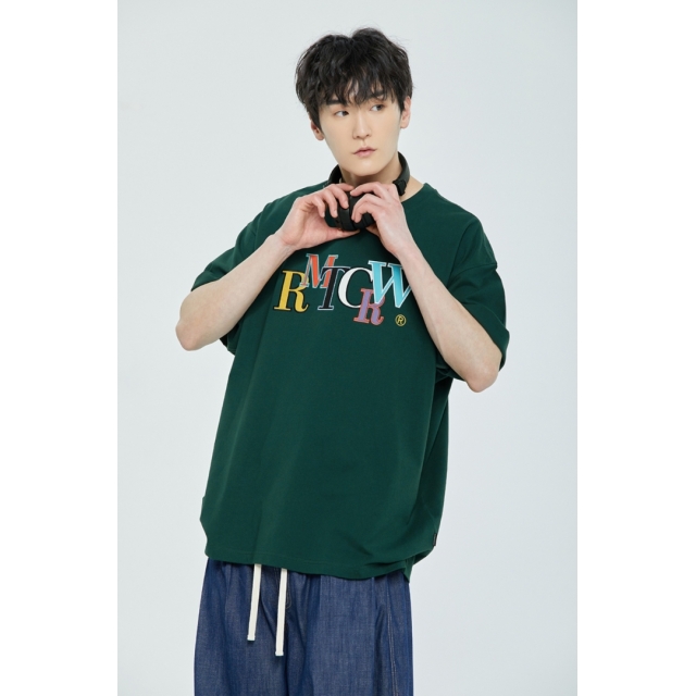 預訂｜ROMANTIC CROWN x WOOZI 23SS RAINBOW LOGO TEE SHIRT