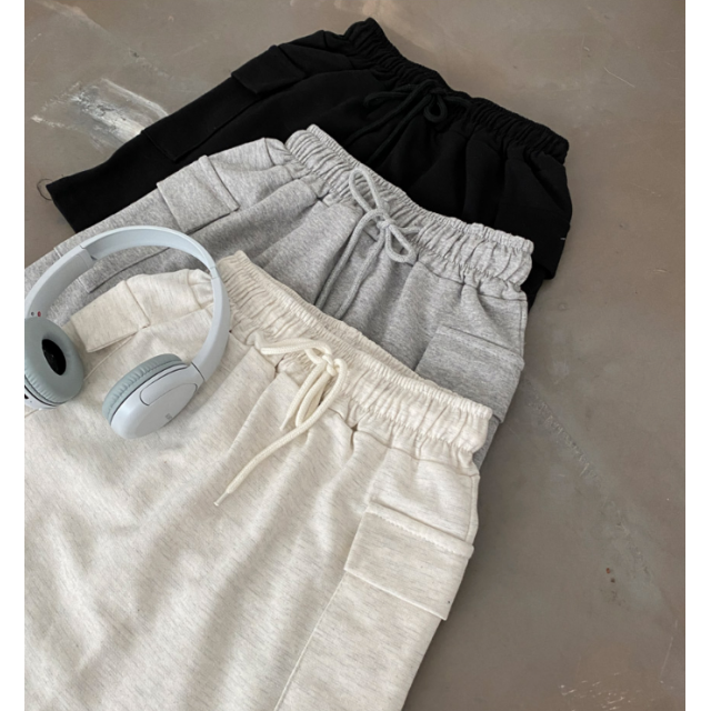 夏季預訂｜鬆緊腰CARGO棉短裙