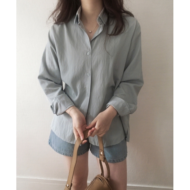 預訂|SLOWAND 自家製 #SLOWMADE. Fog-Blue Shorts 預訂|SLOWAND 自家製 #SLOWMADE. Fog-Blue Shorts