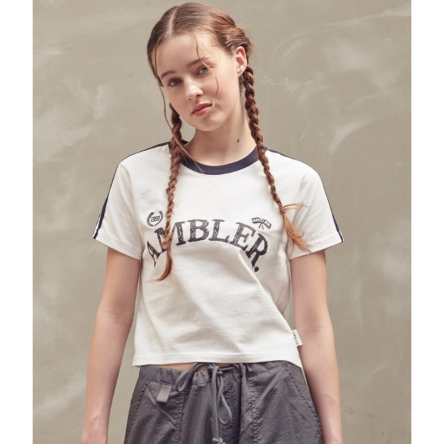 23S/S 預訂|AMBLER 1999 FLAG CROP T-SHIRTS 23S/S 預訂|AMBLER 1999 FLAG CROP T-SHIRTS