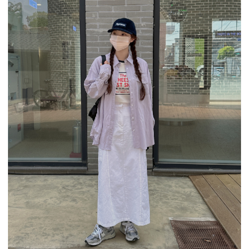 夏季預訂｜單口袋男友風寬鬆恤衫