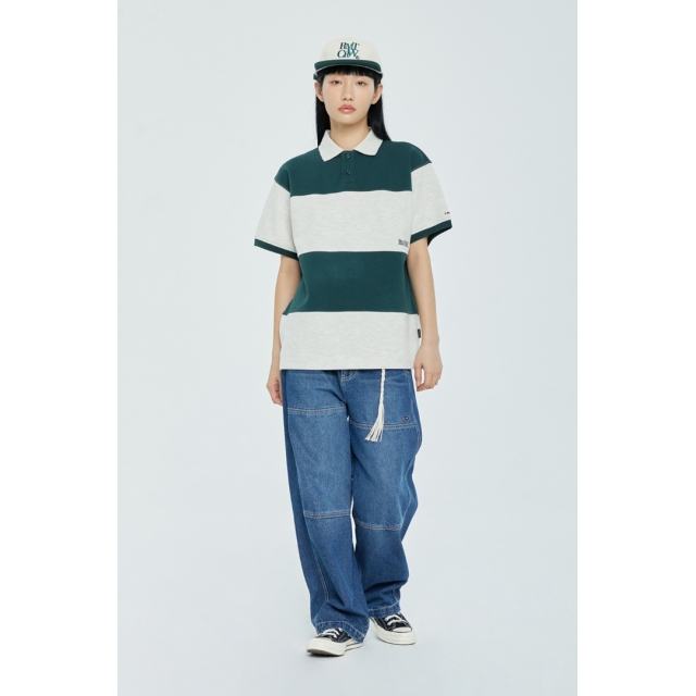 預訂｜ROMANTIC CROWN x WOOZI 23SS STRIPE RUGBY POLO