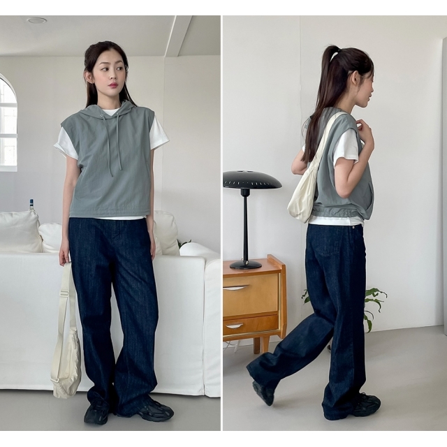 夏季預訂｜MUAHMUAH NYLON HOOD VEST